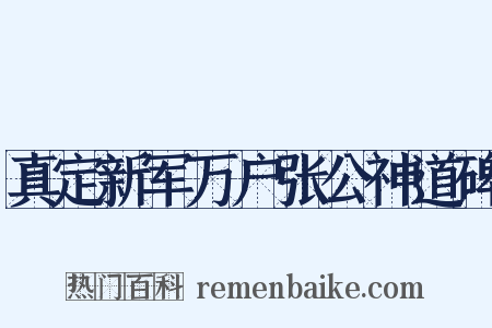 真定新军万户张公神道碑是什么意思的图片